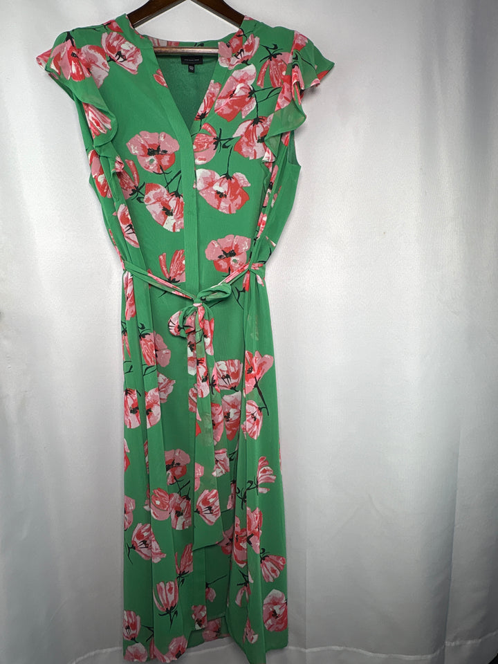 Women’s Who What Wear XXL Leaf Green Floral Maxi Dress