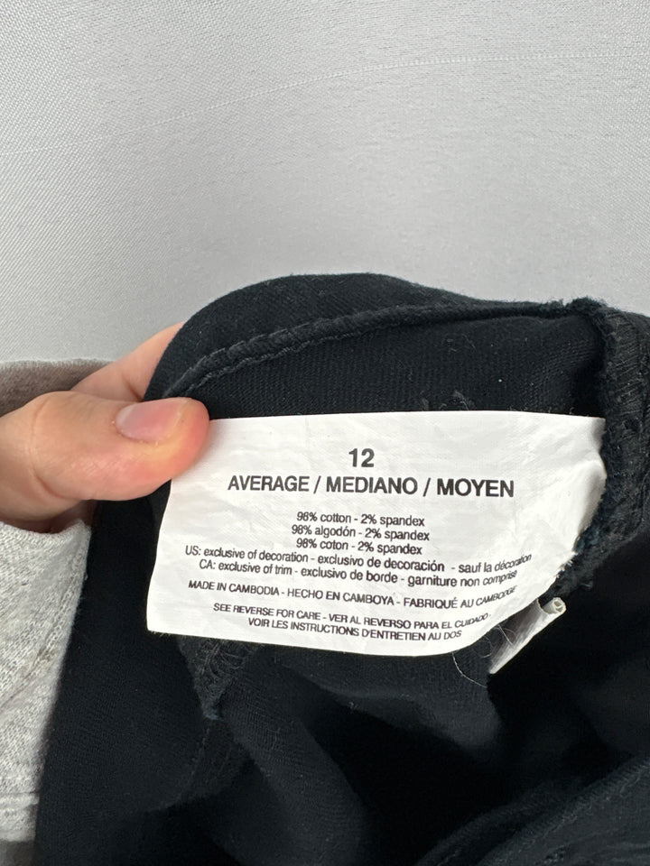 Women’s Gloria Vanderbilt Size 12 Black Skinny Jeans