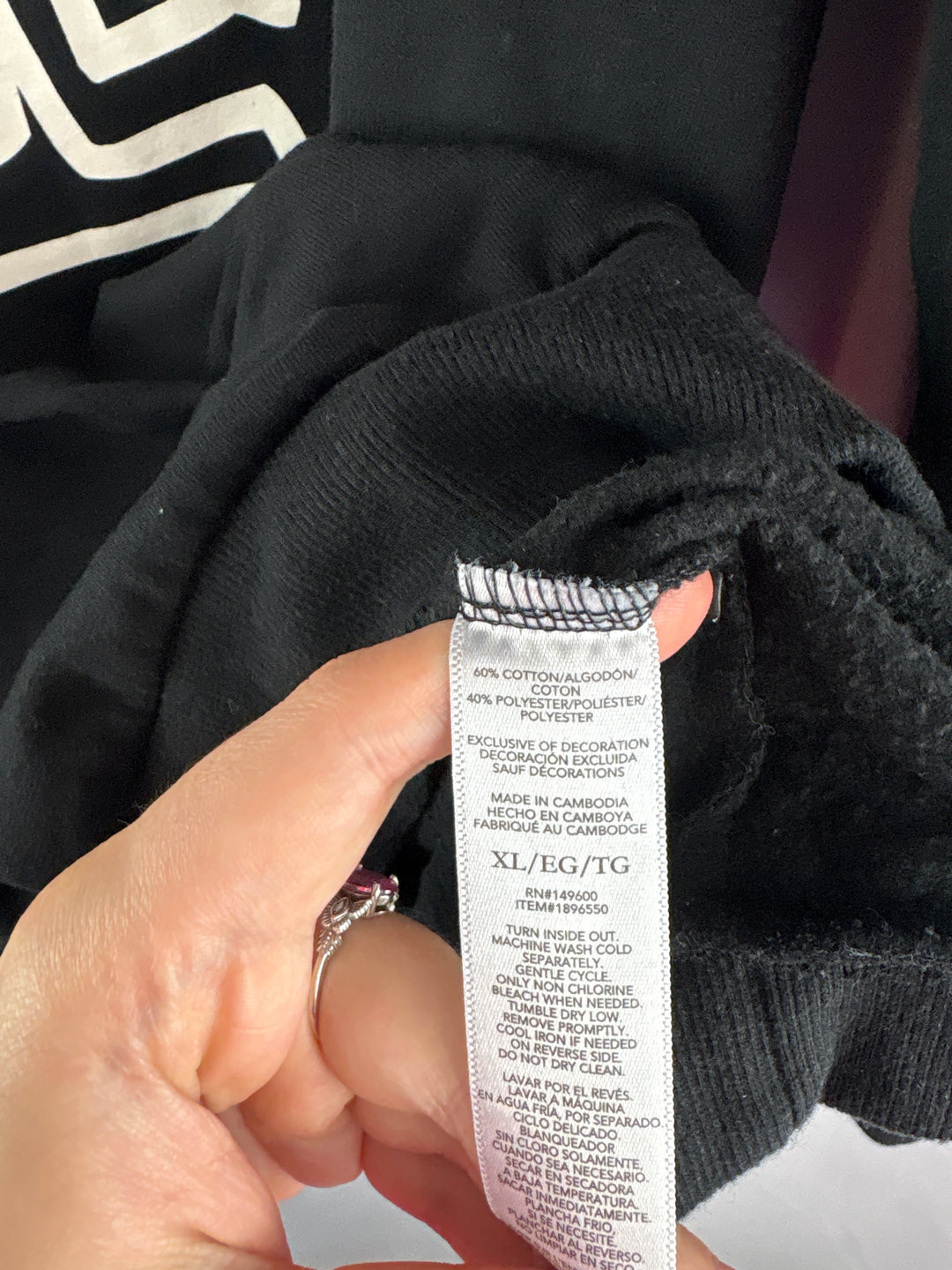 Women’s Keith Haring XL Black Graphic Sweatshirt
