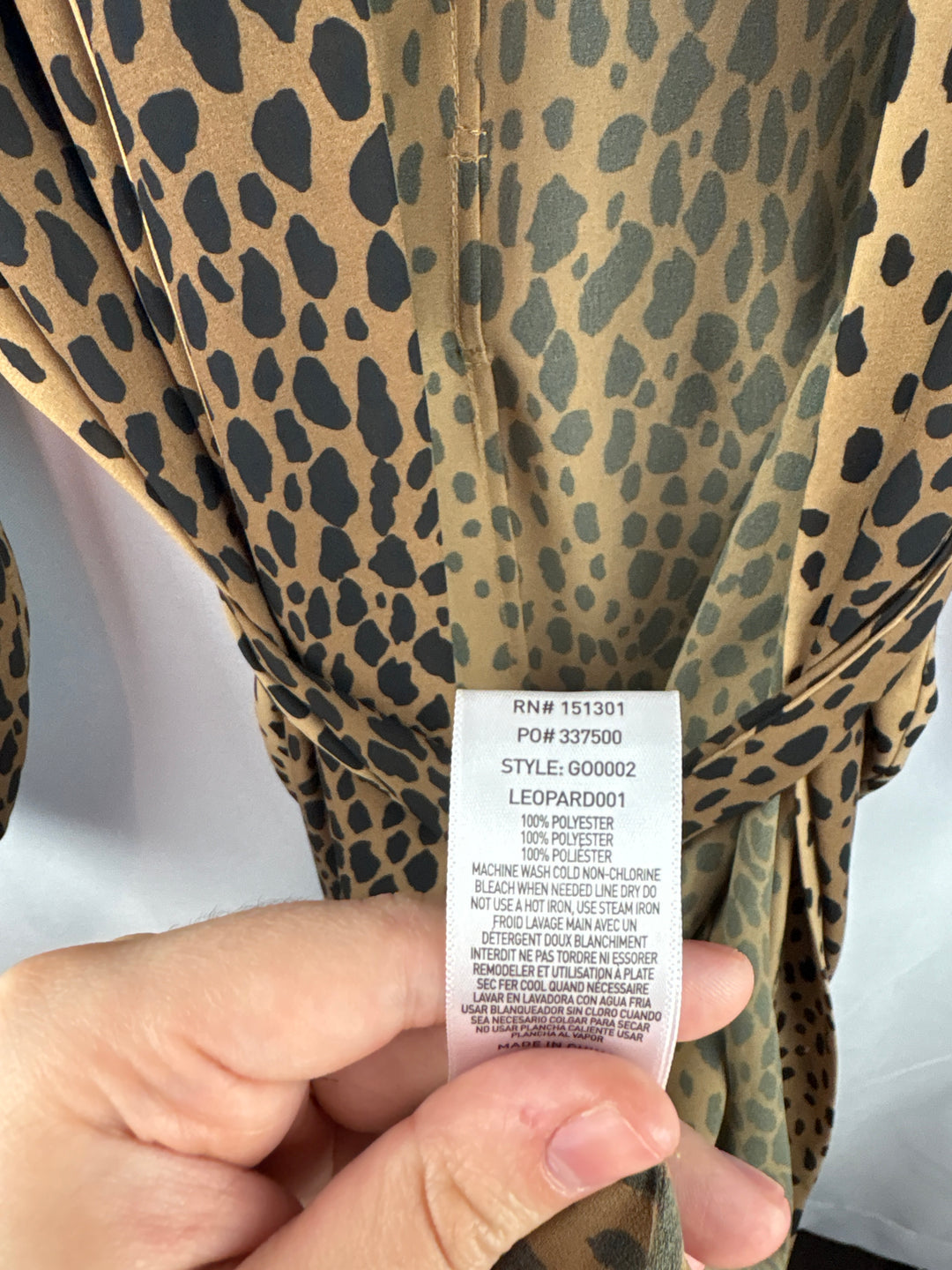 Women’s Good American Size 4 Leopard Print Duster
