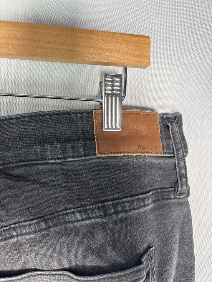 Women’s Madewell Size 35 Charcoal Gray Distressed Jeans