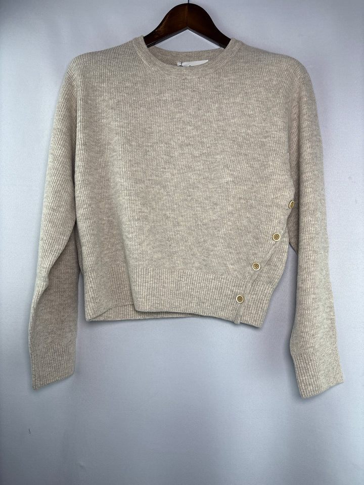 Women’s Dunst Small Oatmeal Beige Crewneck Sweater