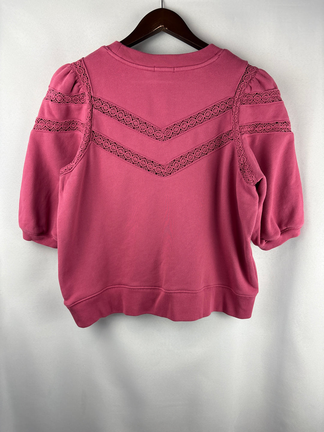 Women’s Rails Large Rose Pink Short Sleeve Blouse