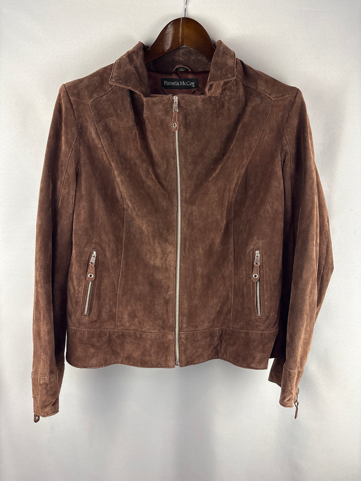 Women’s Pamela McCoy Large Brown Suede Jacket