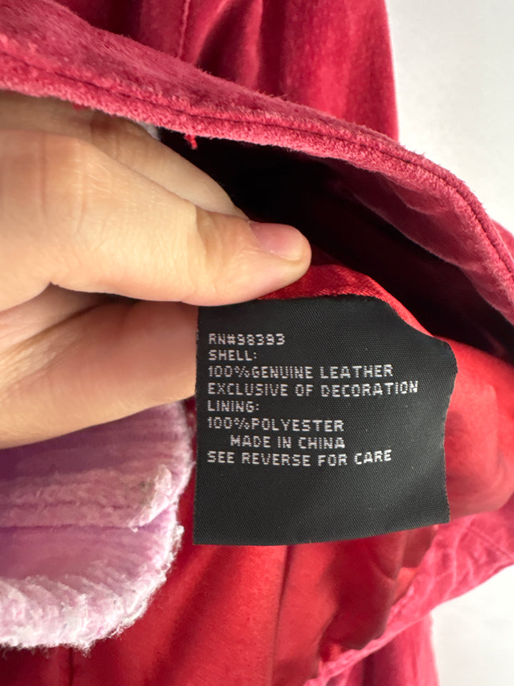 Women’s Pamela McCoy Large Red Suede Jacket