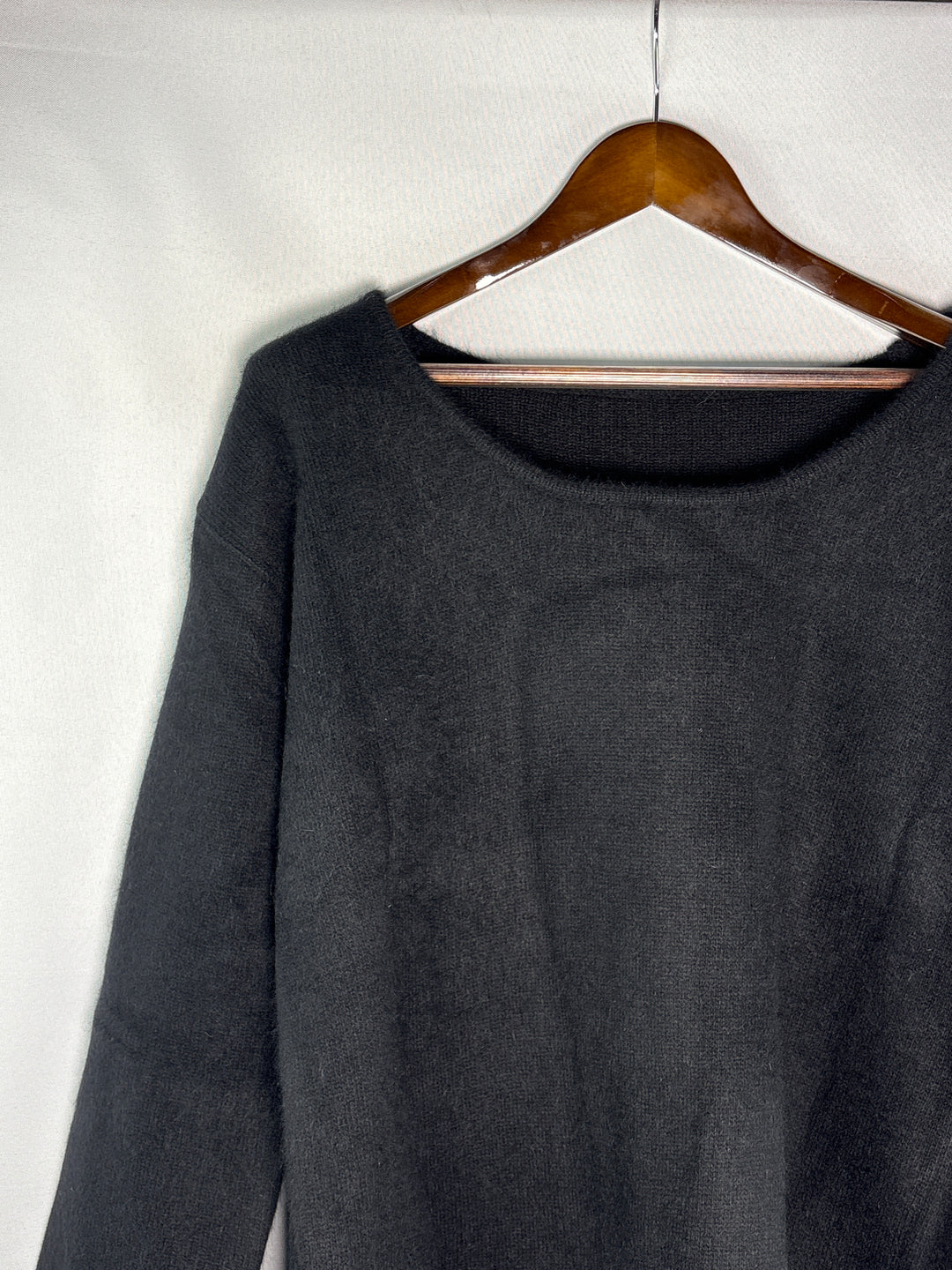 Women’s Moia O/S Black Scoop Neck Sweater