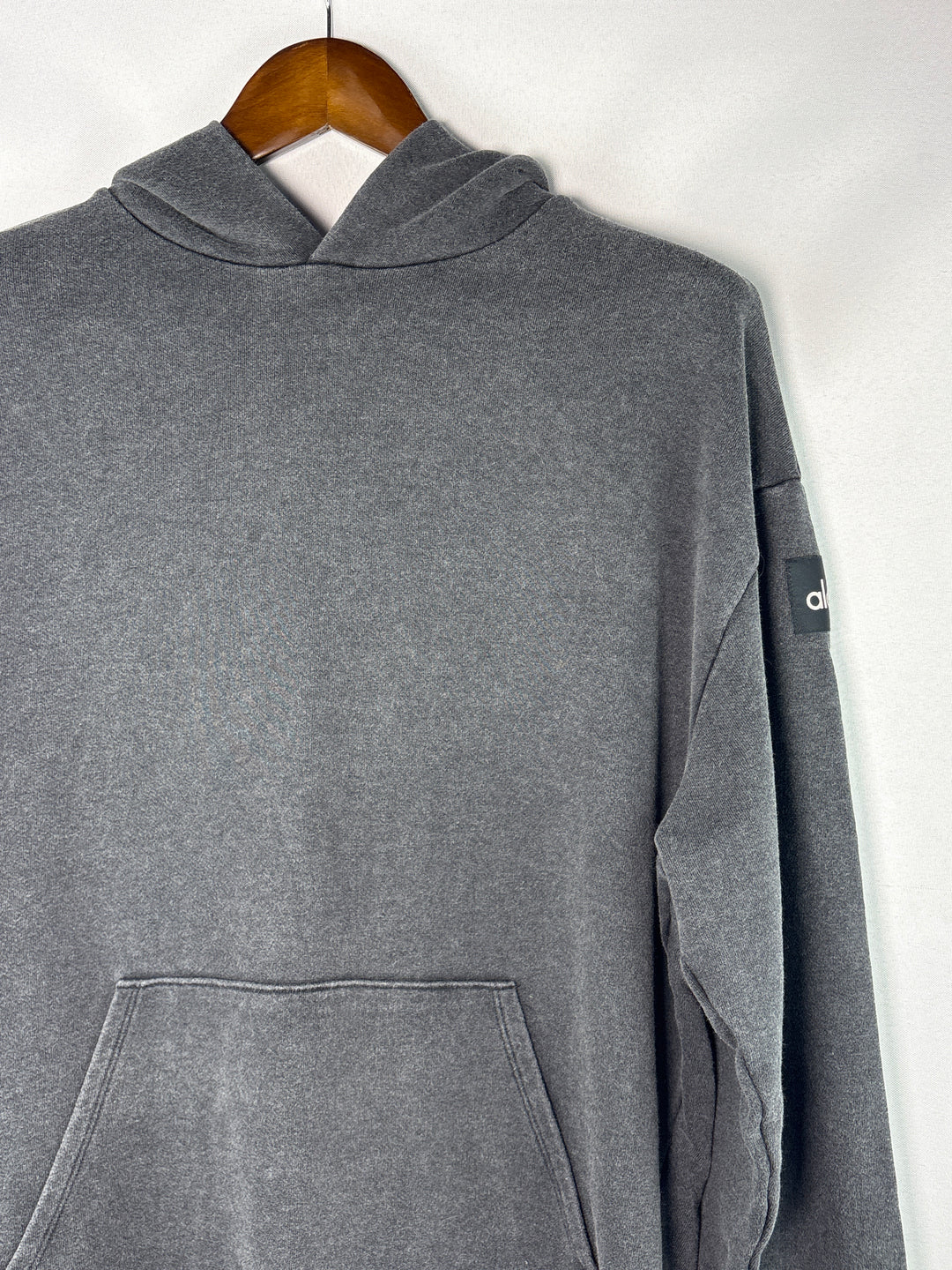 Women’s Alo Small Dark Gray Lounge Hoodie
