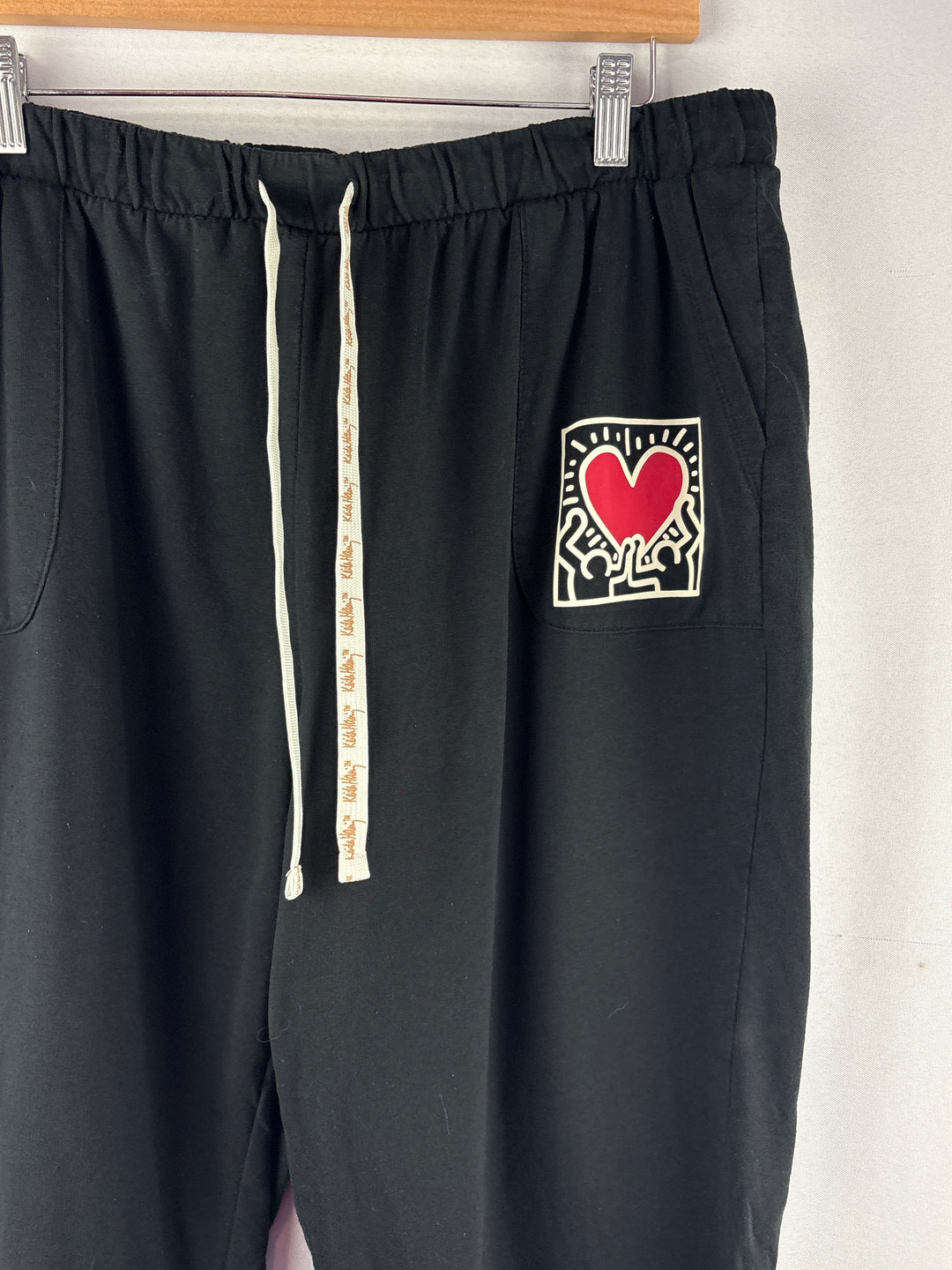 Women’s Keith Haring XL Black Graphic Sweatpants