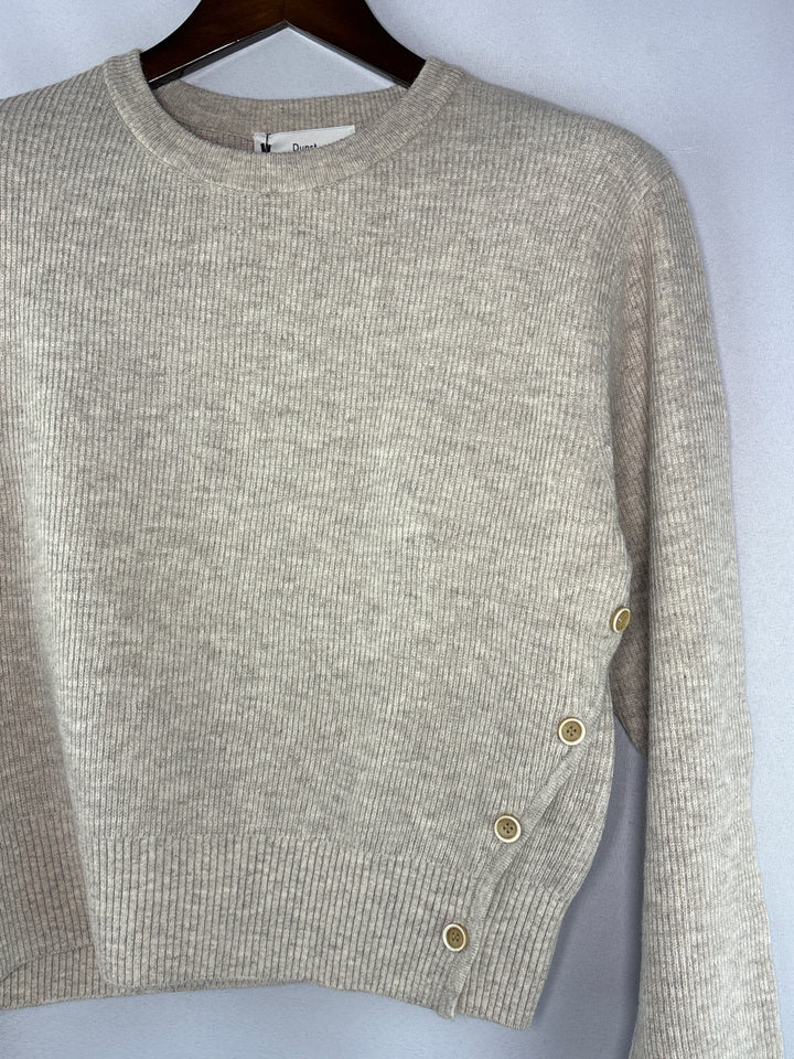 Women’s Dunst Small Oatmeal Beige Crewneck Sweater