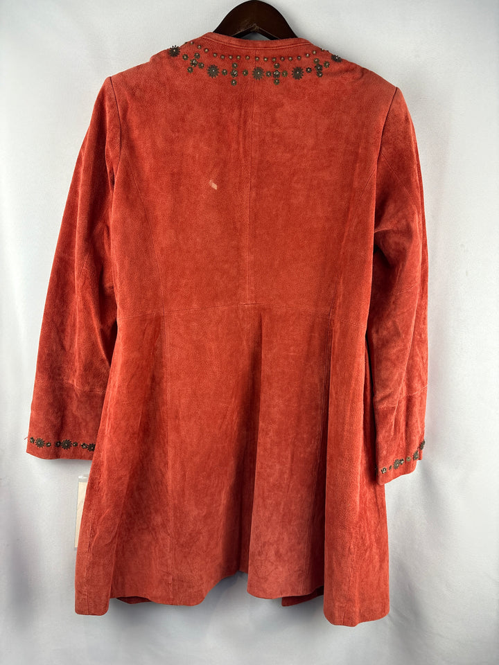 Women’s Pamela McCoy Large Burnt Orange Floral Duster