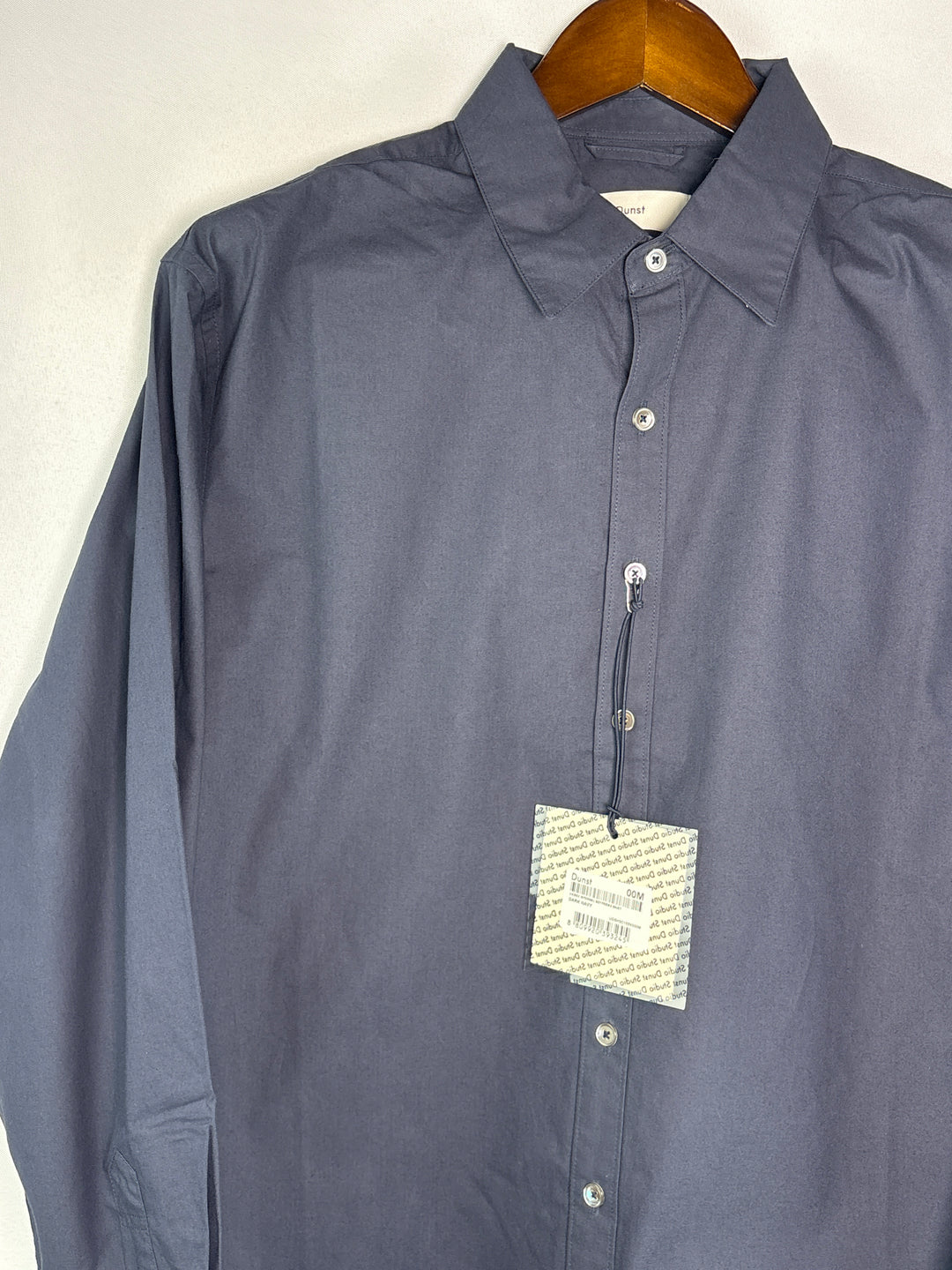 Unisex Dunst Medium Navy Blue Button Up Shirt