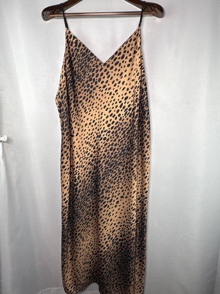 Women’s Good American Size 5 Leopard Print Slip Dress