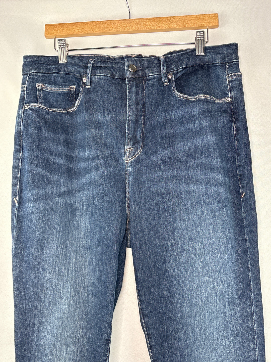 Women’s Good American Size 18 Dark Blue Skinny Jeans