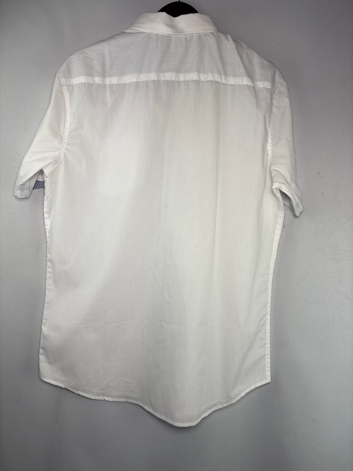 Women’s Craft + Flow XL White Short Sleeve Button Up