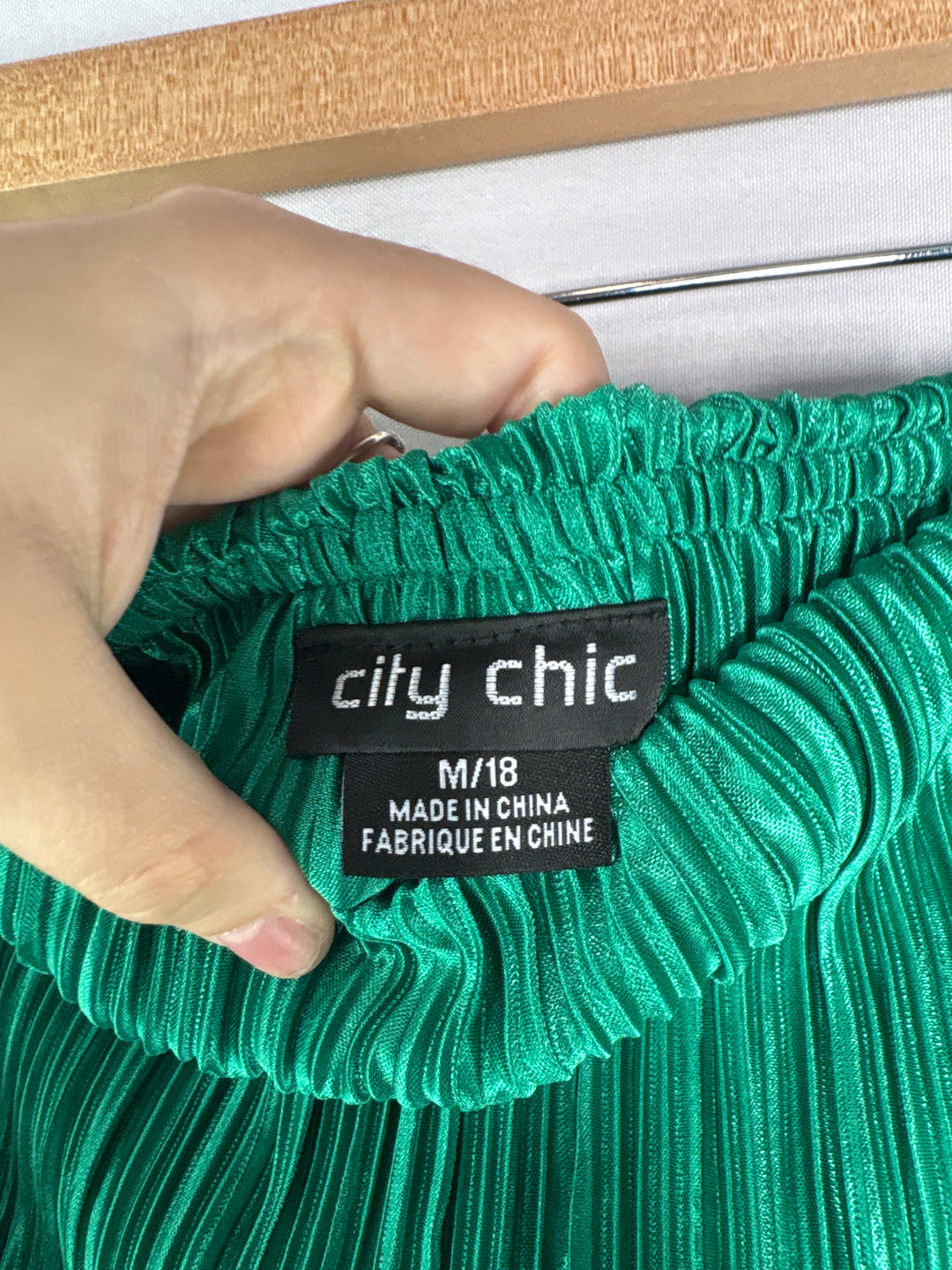 Women’s City Chic Size 18 Emerald Green Strapless Jumpsuit