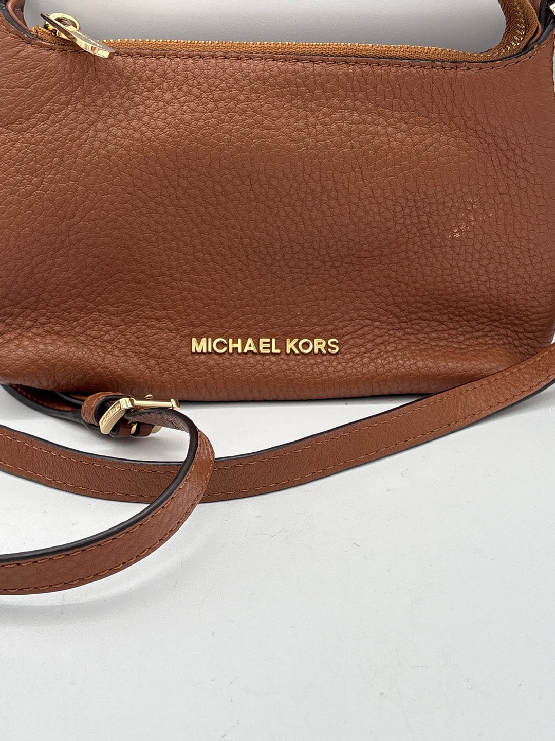 Women’s Michael Kors Brown Leather Small Crossbody Purse