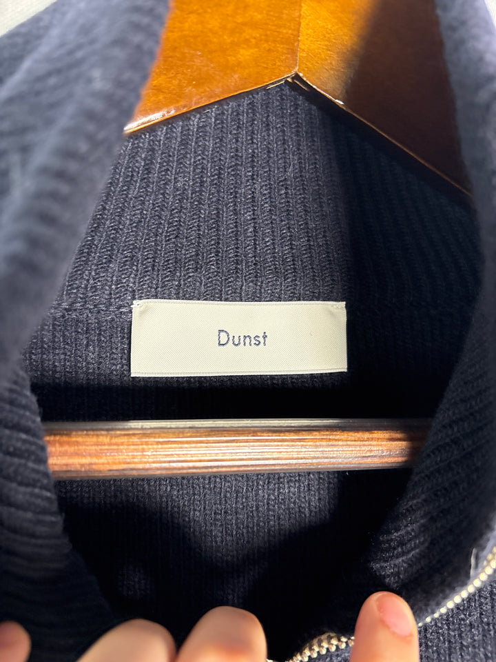 Unisex Dunst Small Navy Half Zip Sweater w/ White Stripes