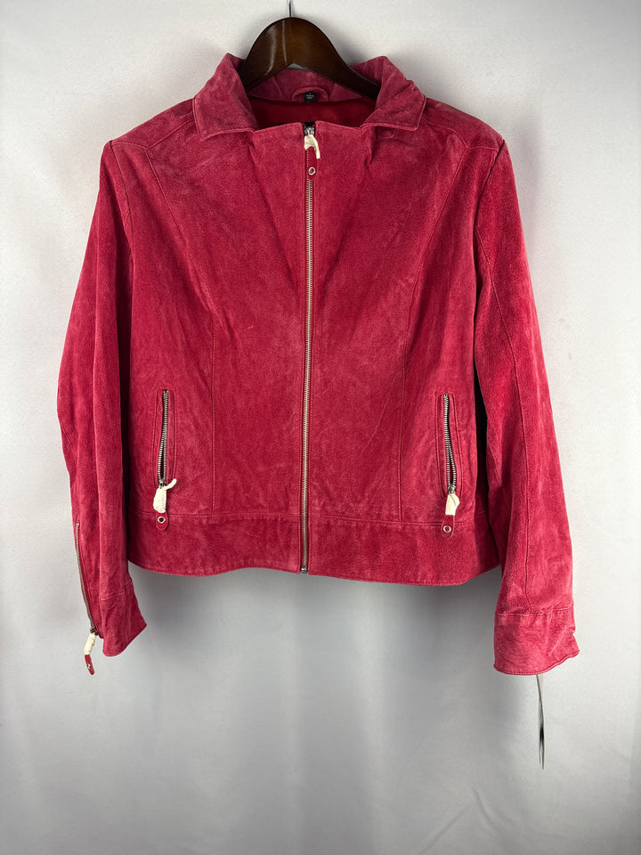 Women’s Pamela McCoy Large Red Suede Jacket