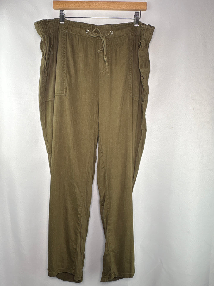 Women’s Kut From The Kloth Size 1X Olive Green Lounge Pants