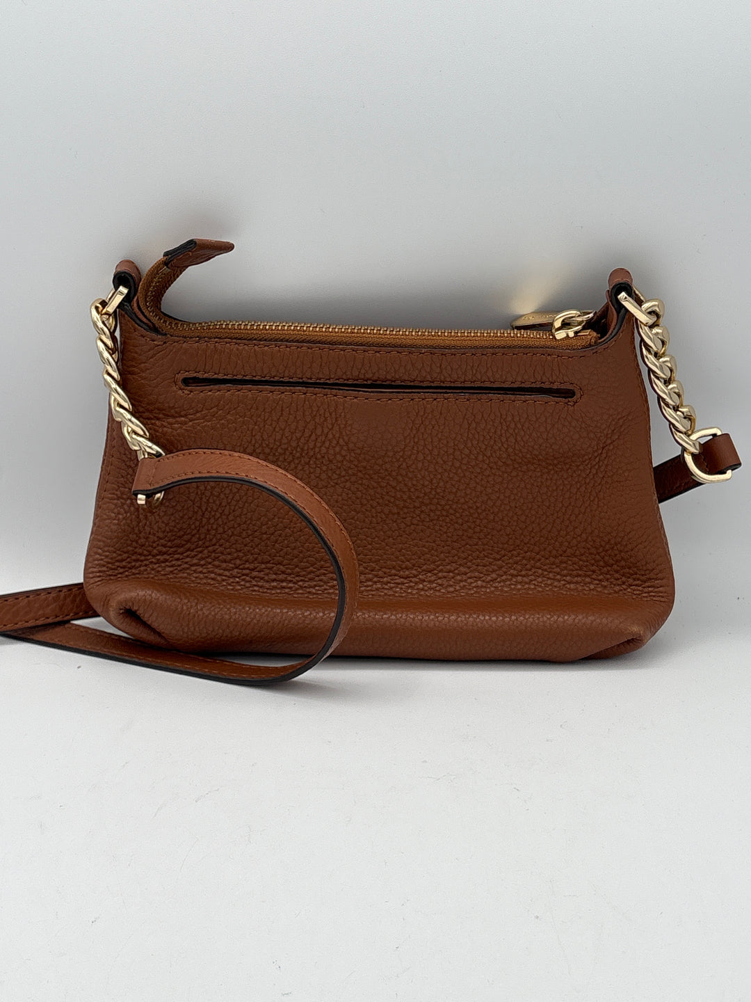 Women’s Michael Kors Brown Leather Small Crossbody Purse