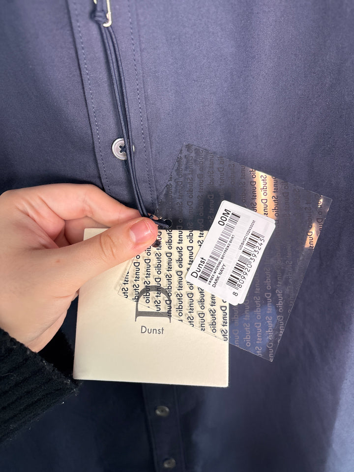 Unisex Dunst Medium Navy Blue Button Up Shirt