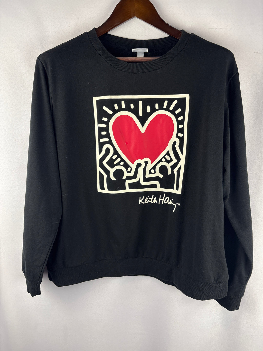 Women’s Keith Haring XL Black Graphic Sweatshirt
