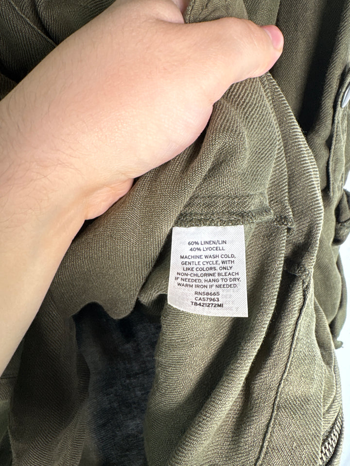 Women’s Treasure &amp; Bond XXL Olive Green Utility Jacket
