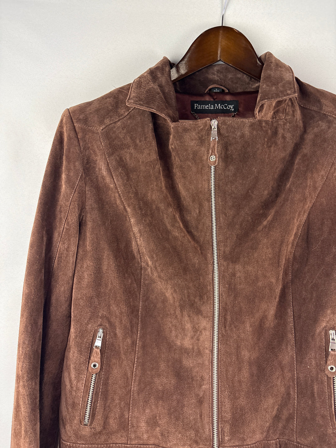 Women’s Pamela McCoy Large Brown Suede Jacket