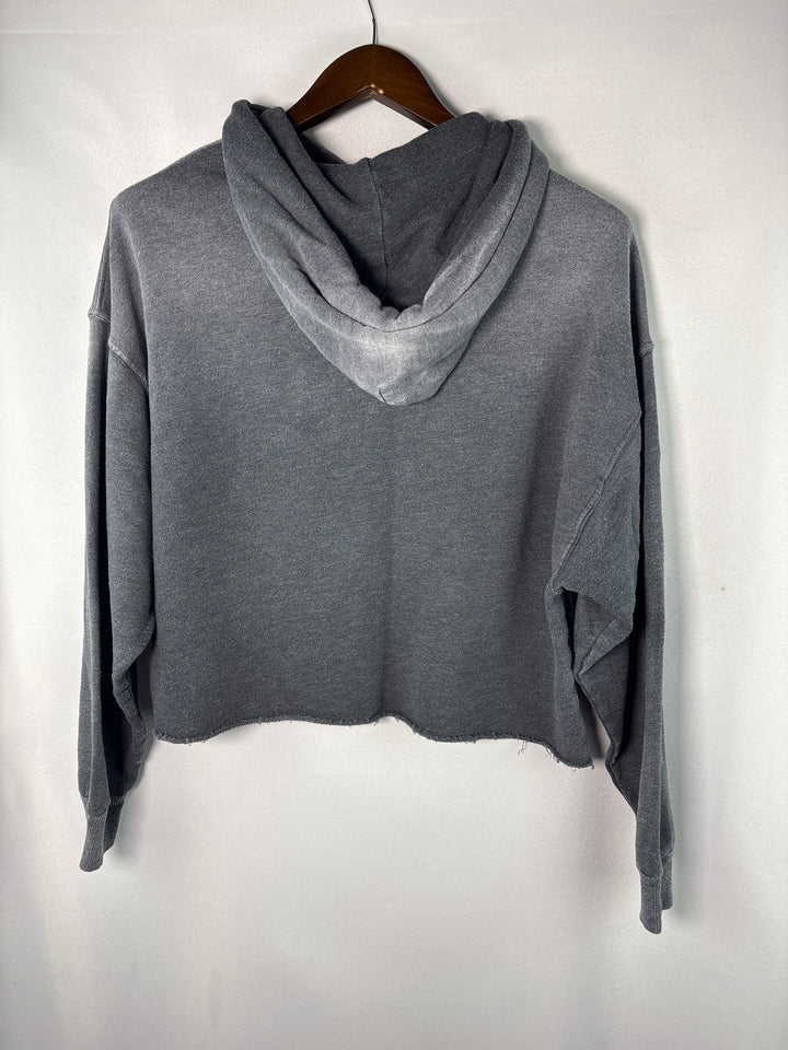 Women’s I.S.M.B.S Medium Dark Gray Yellow Smiley Hoodie
