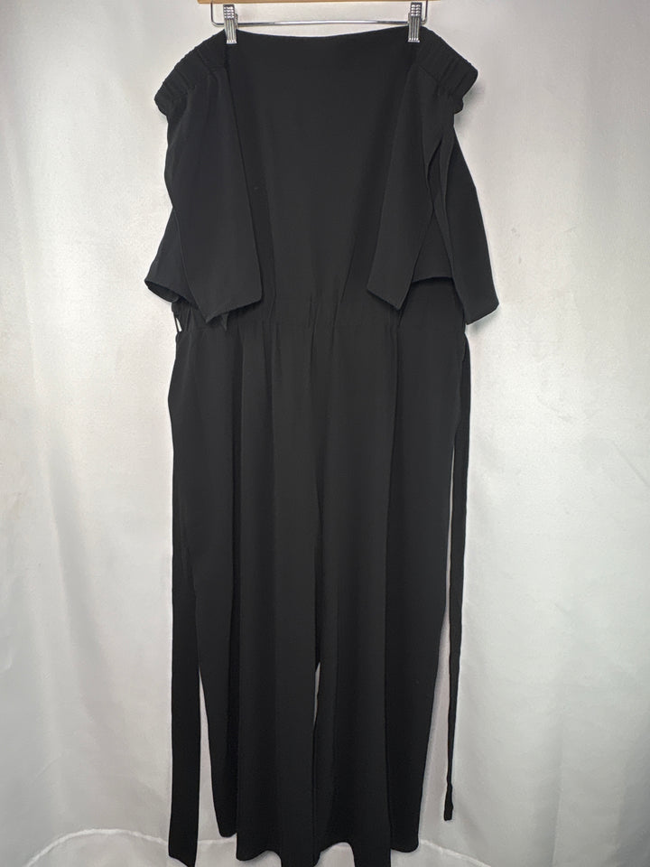 Women’s City Chic Size 20 Black Off the Shoulder Jumpsuit