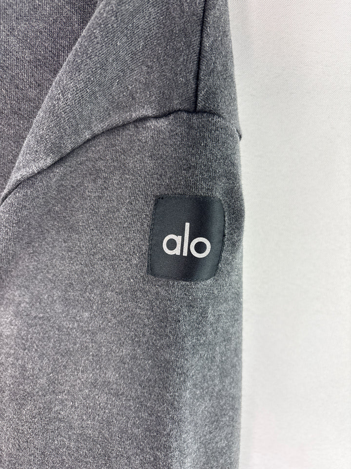 Women’s Alo Small Dark Gray Lounge Hoodie