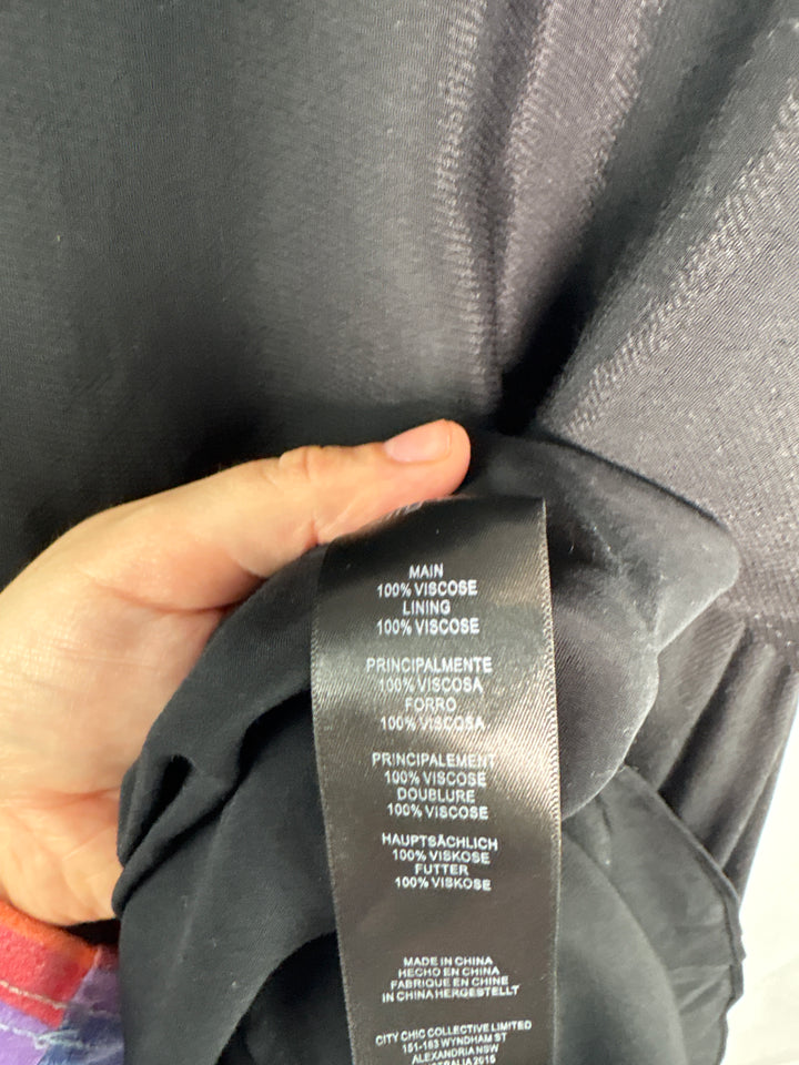 Women’s City Chic Size 18 Black Sleeveless Maxi Dress