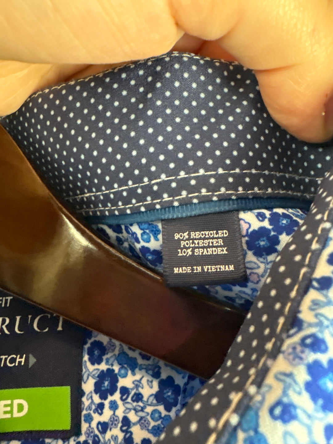 Men’s Construct XXL Blue Floral Dress Button Down