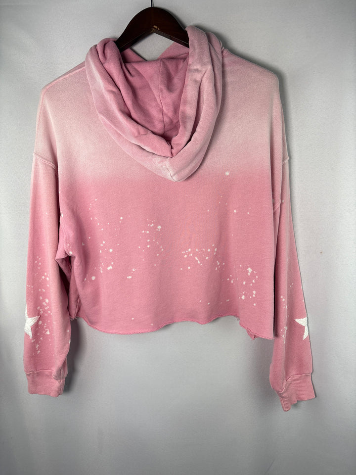 Women’s I.S.M.B.S XS/S Pink Acid Wash Star Hoodie
