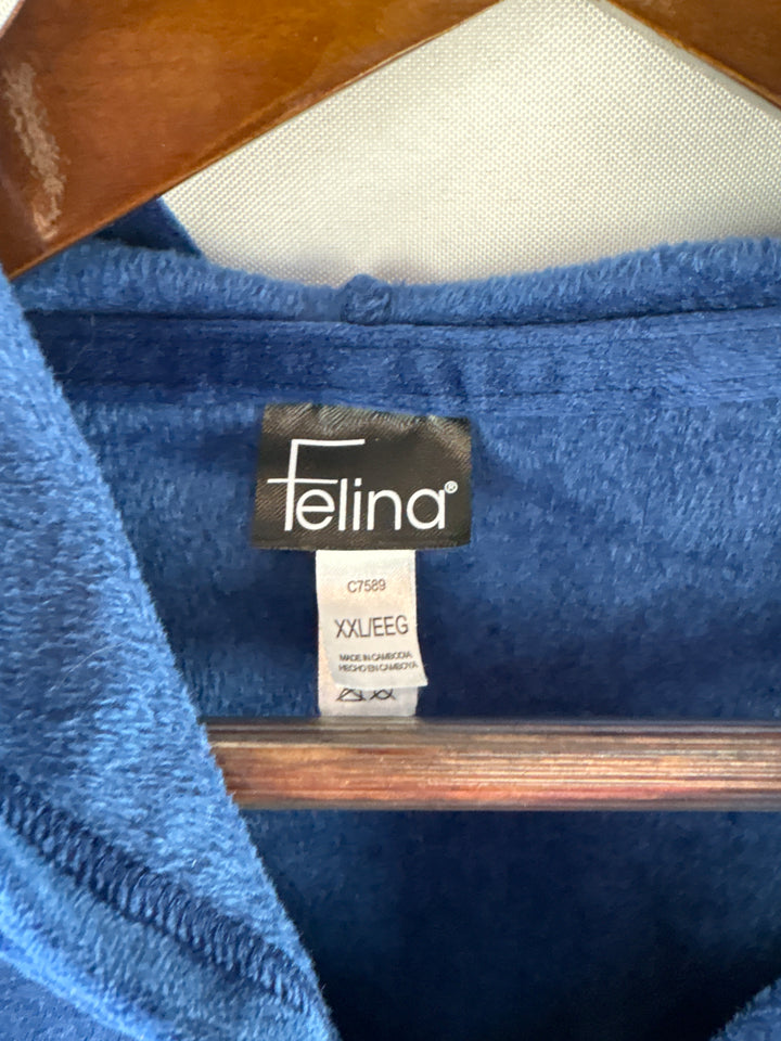 Women’s Felina XXL Royal Blue Velour Tracksuit