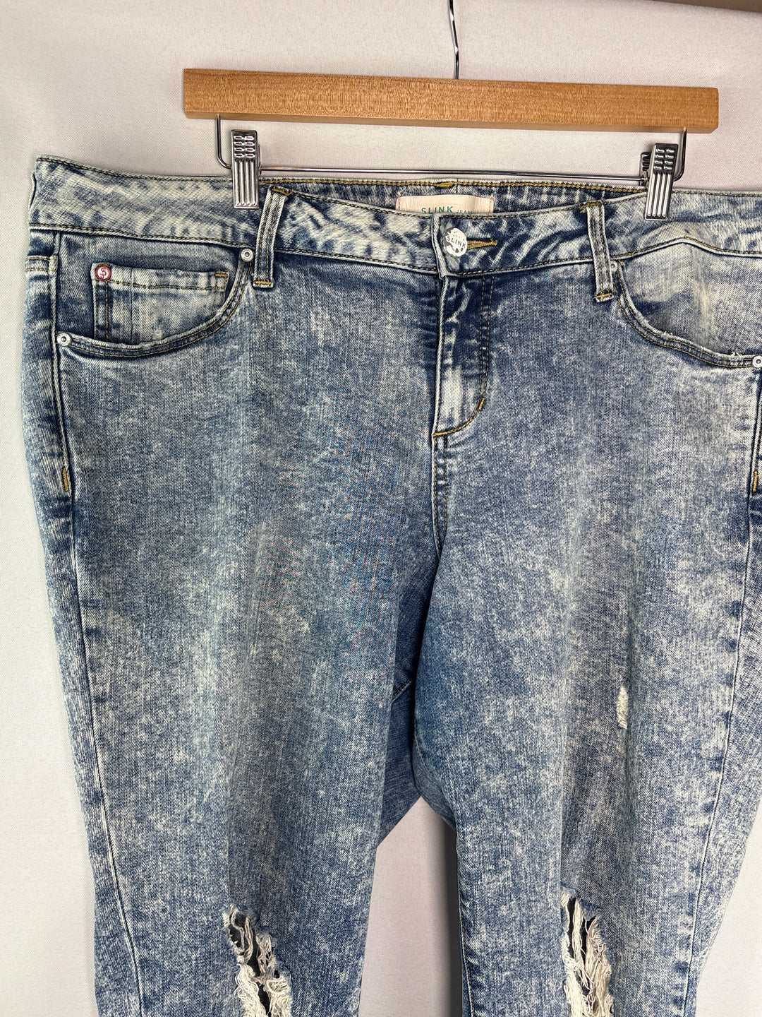 Women’s Slink Jeans Size 18 Acid Wash Blue Wide Leg Jeans