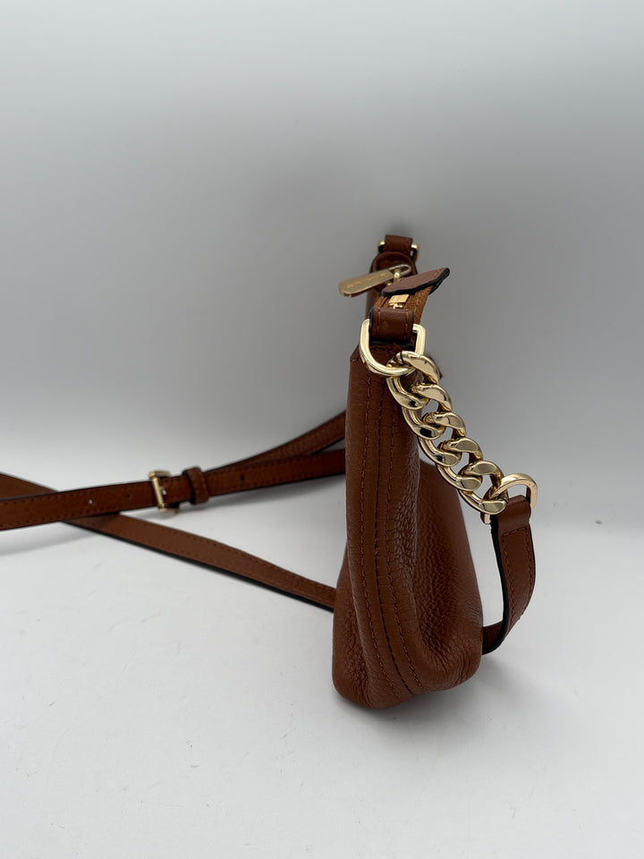 Women’s Michael Kors Brown Leather Small Crossbody Purse