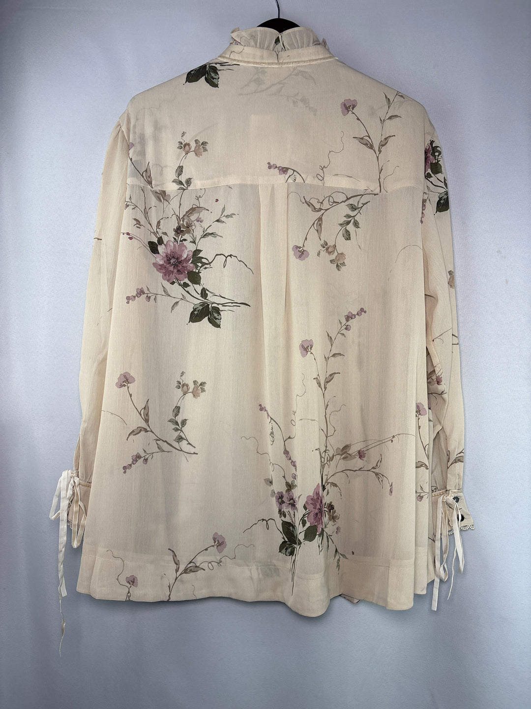 Women’s Festi Size 2 Cream Floral Peasant Blouse
