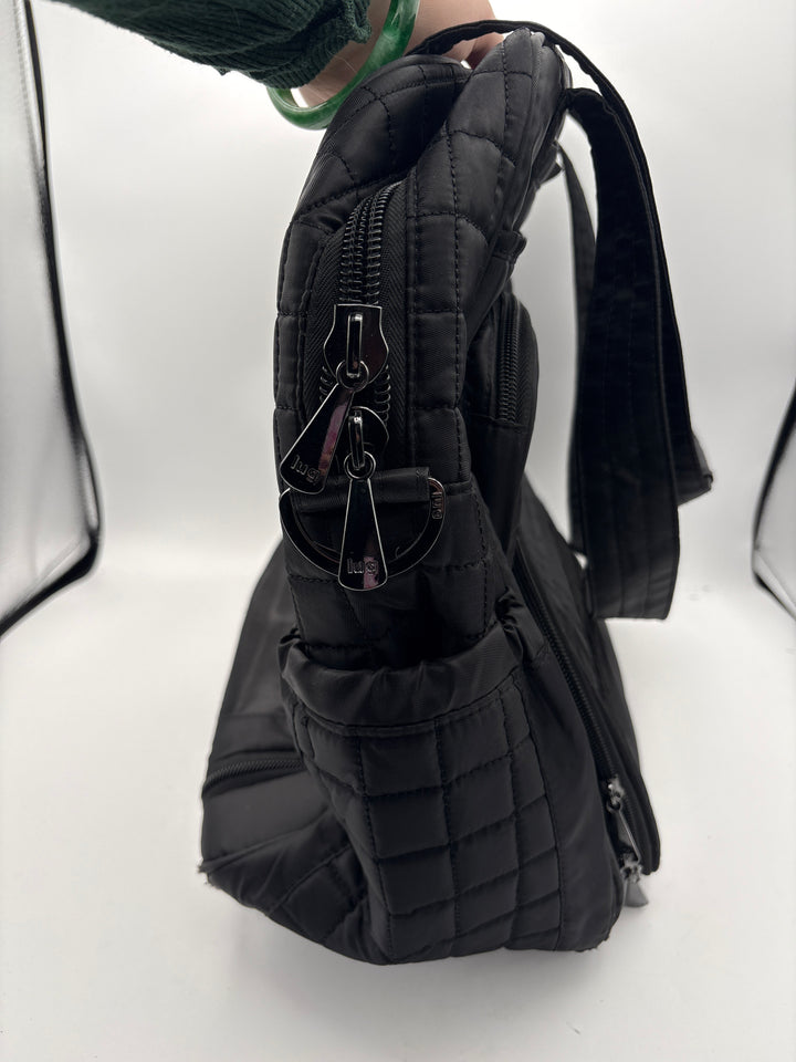 Women’s Lug Black Quilted Puddle Jumper Overnight Bag