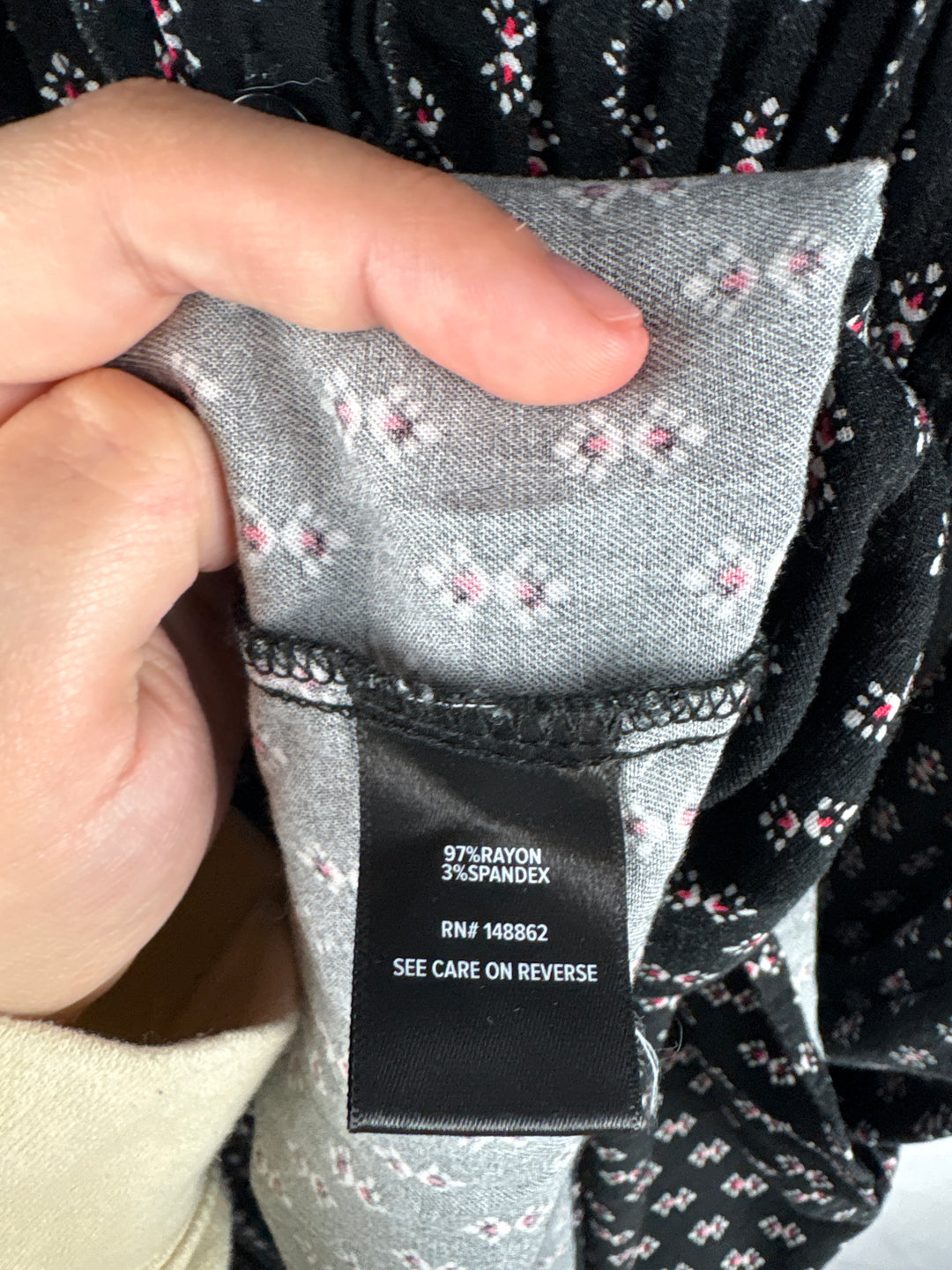 Women’s Torrid Size 1 Black Pattern Maxi Prairie Dress