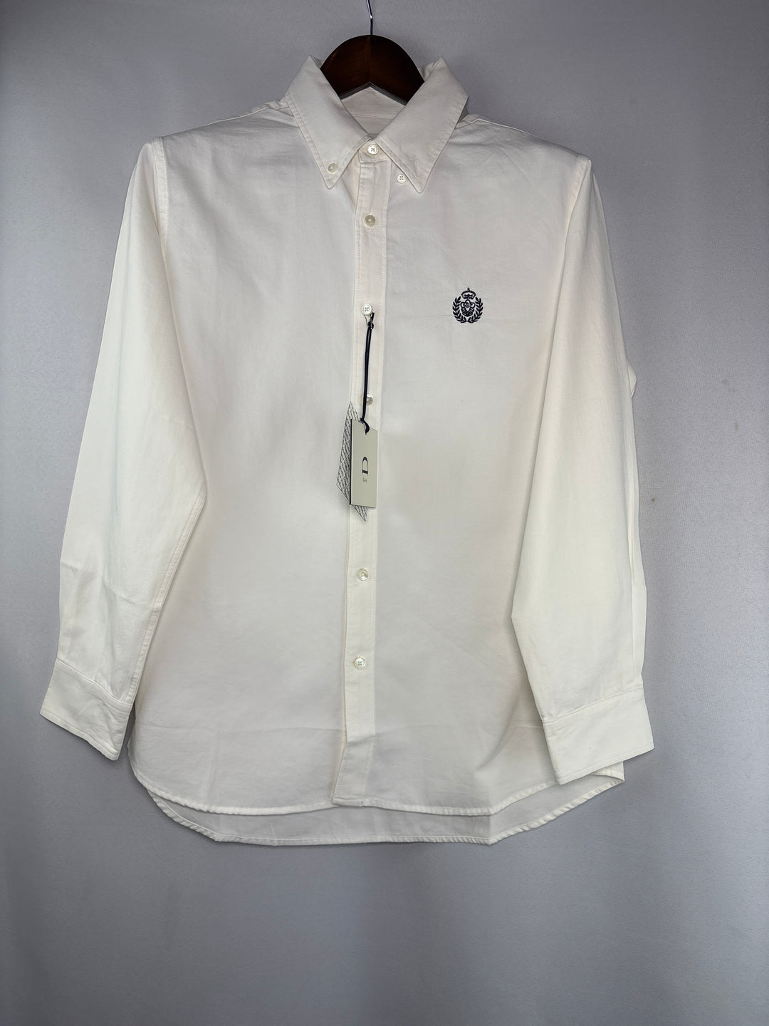 Unisex Dunst Small White Button Up Shirt