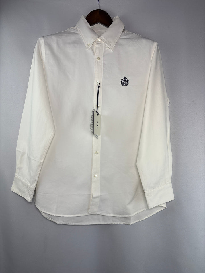 Unisex Dunst Small White Button Up Shirt