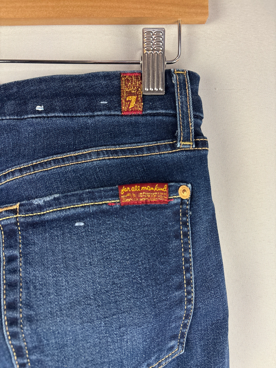 Women’s 7 For All Mankind Size 28 Dark Blue Skinny Jeans