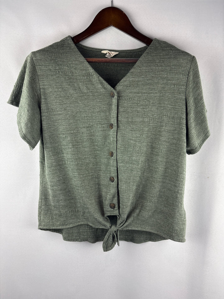 Women’s Weatherproof Vintage Large Green Buttoned Shirt