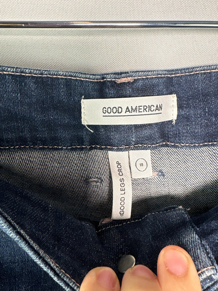 Women’s Good American Size 18 Dark Blue Skinny Jeans