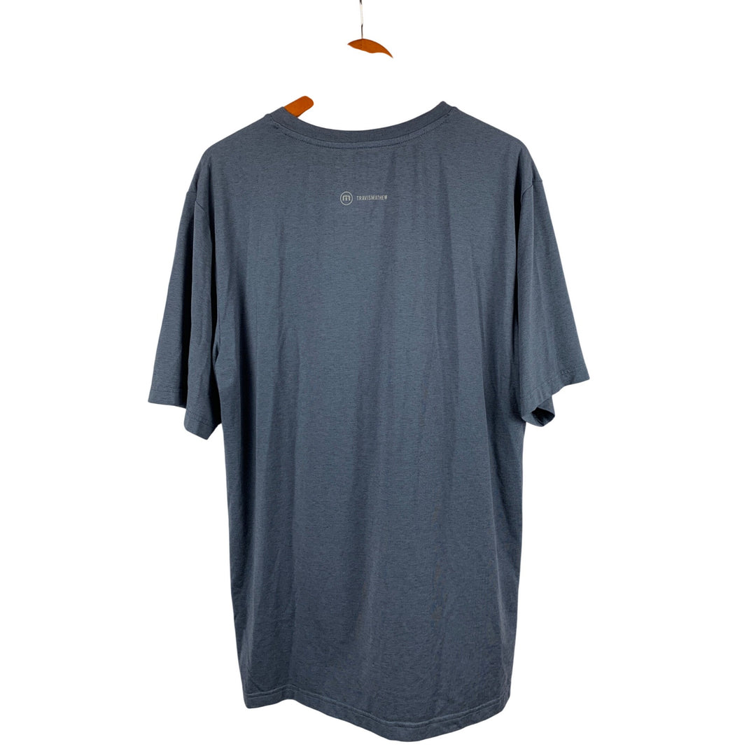 Travis Mathew Soft Slate V-Neck Comfort Tee Premium Casual Wear