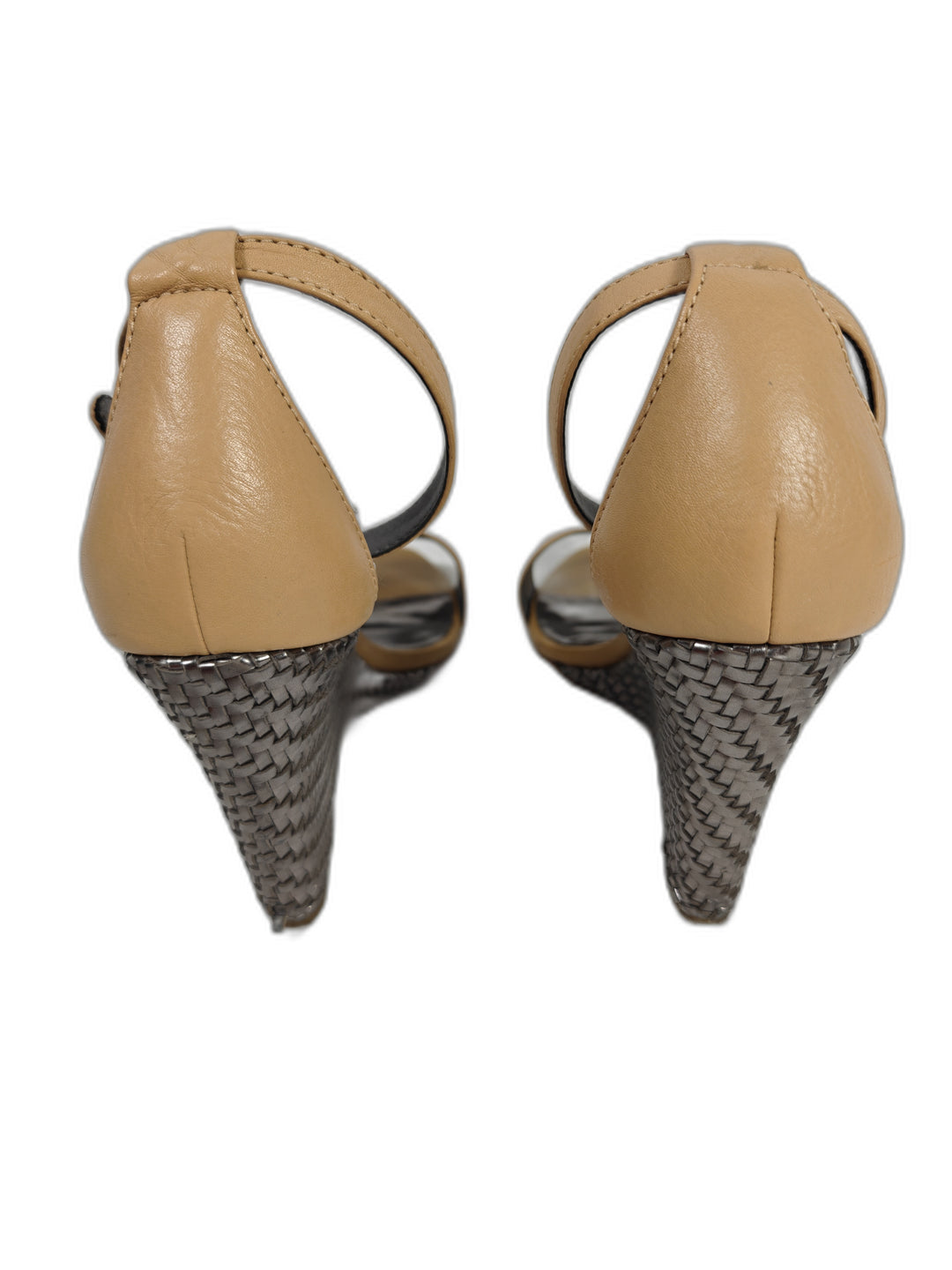 Womens Coach Wedge Sandals Tan Size 9B