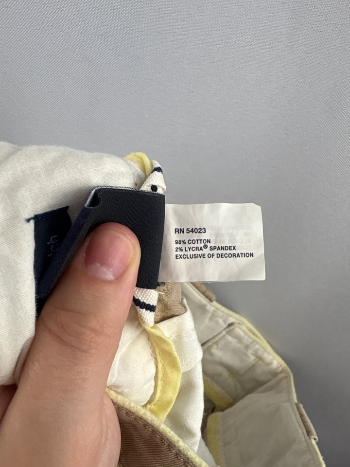 Women’s GAP Size 1 Khaki Pants w/ Yellow Accents