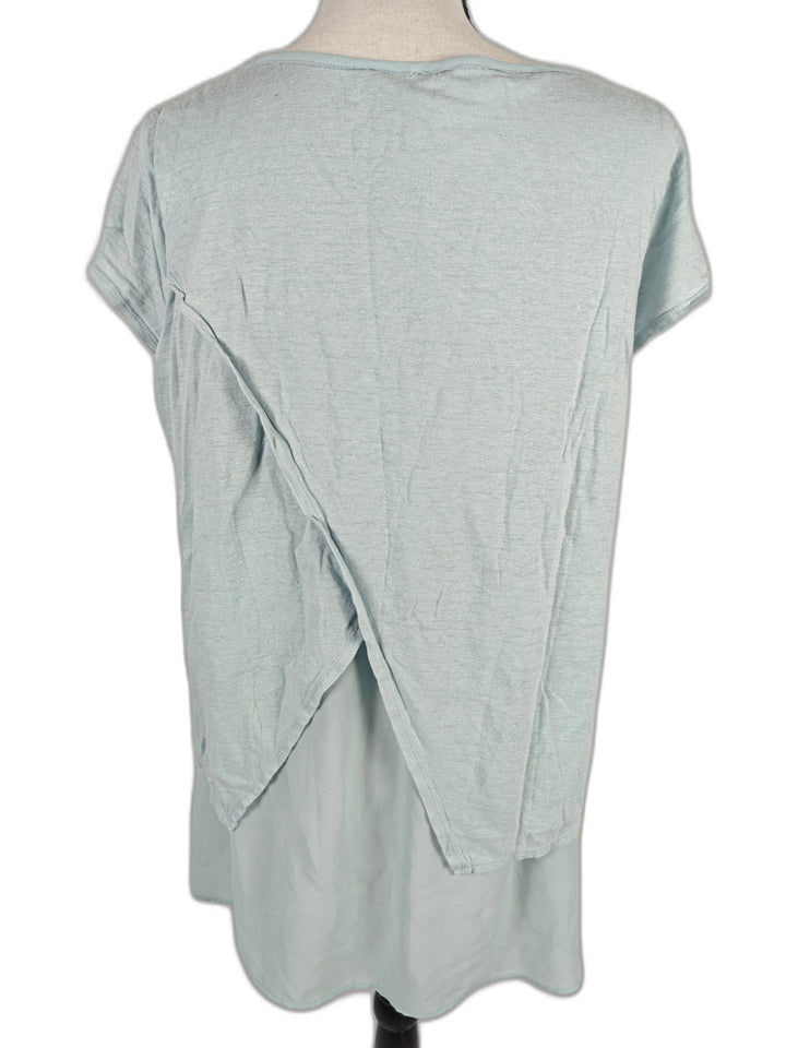 Women’s Lucky Brand Layered Tunic Top Light Blue Medium