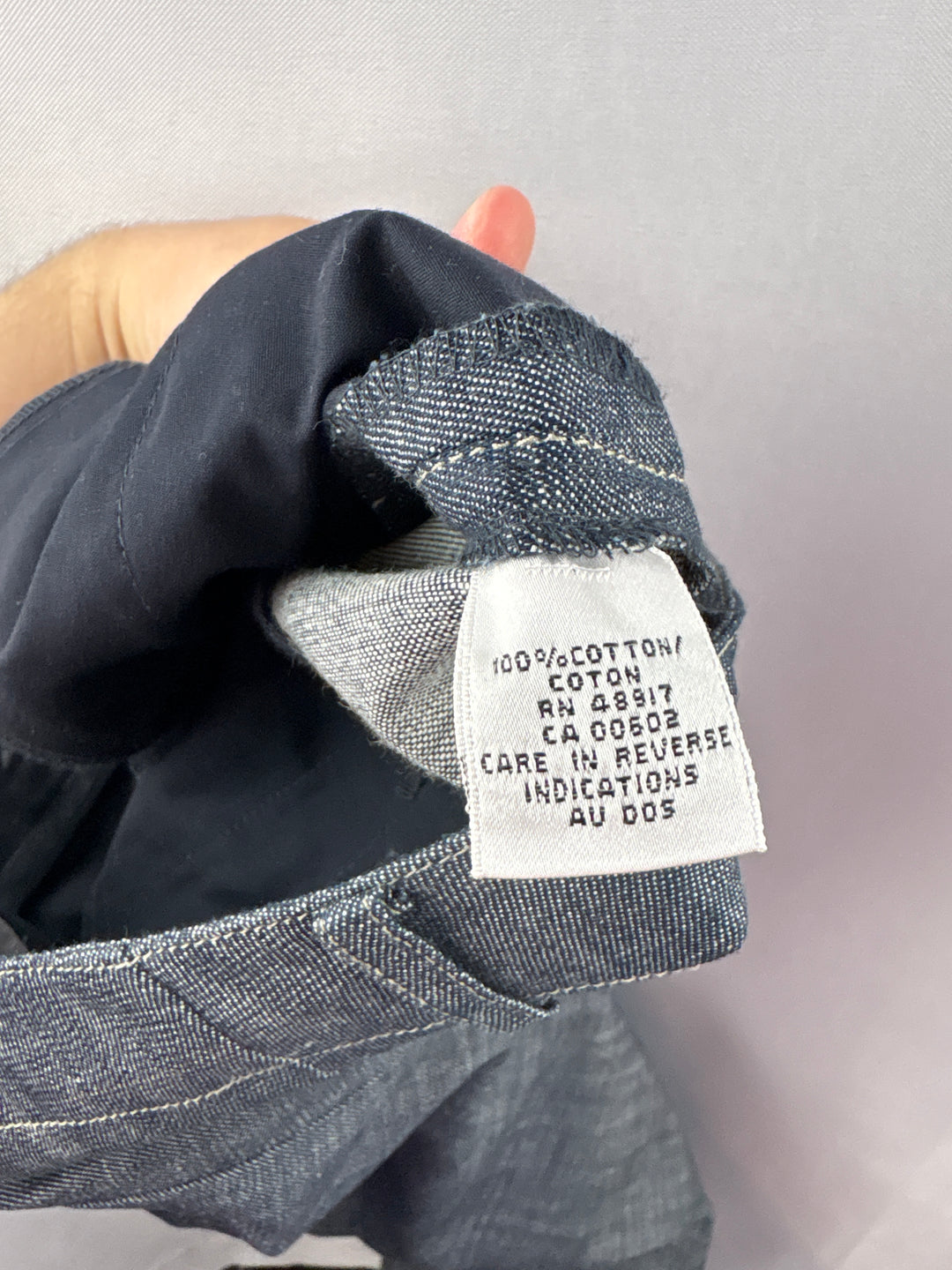 Women’s Calvin Klein Size 10P Dark Gray Denim Capris